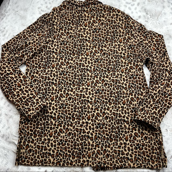 Sag Harbor Cheetah Print Shacket Women’s Size XL Non-Wrinkle - Picture 5 of 5